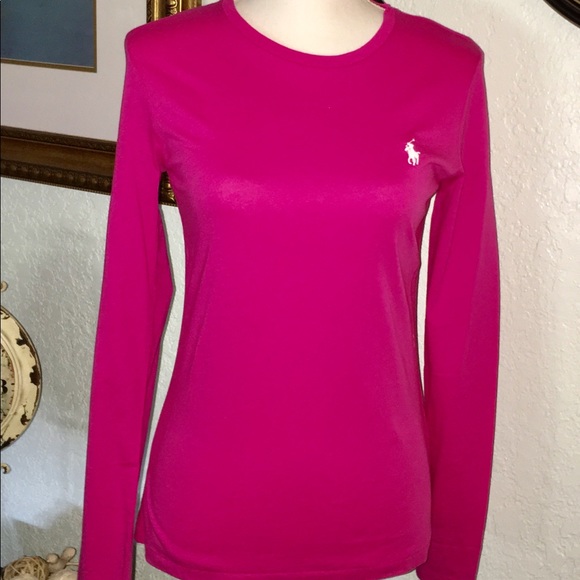 Polo Ralph Lauren Tops - Polo Pink Long-sleeved tee , size M, NWT